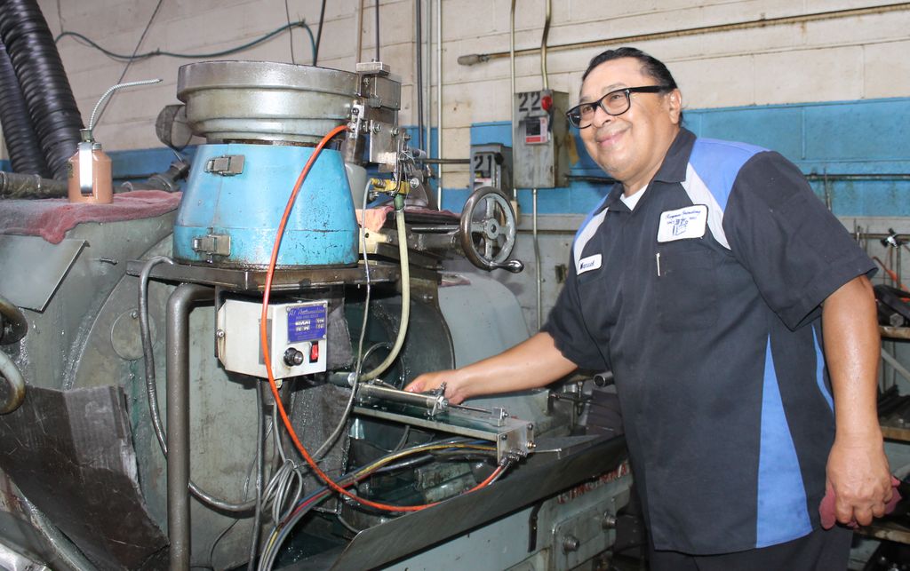 Manuel checking machines as a machine shop operator. 